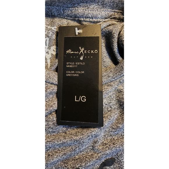 MARC ECKO Cut & Sew Men’s Size Large Gray Long Sleeve Logo T-Shirt NWT‎ - Picture 4 of 5